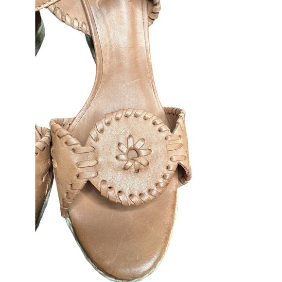 Jack Rogers Brown‎ Clare Rope Espadrille Open Toe Wedge Sandals Size 11 - Picture 5 of 11